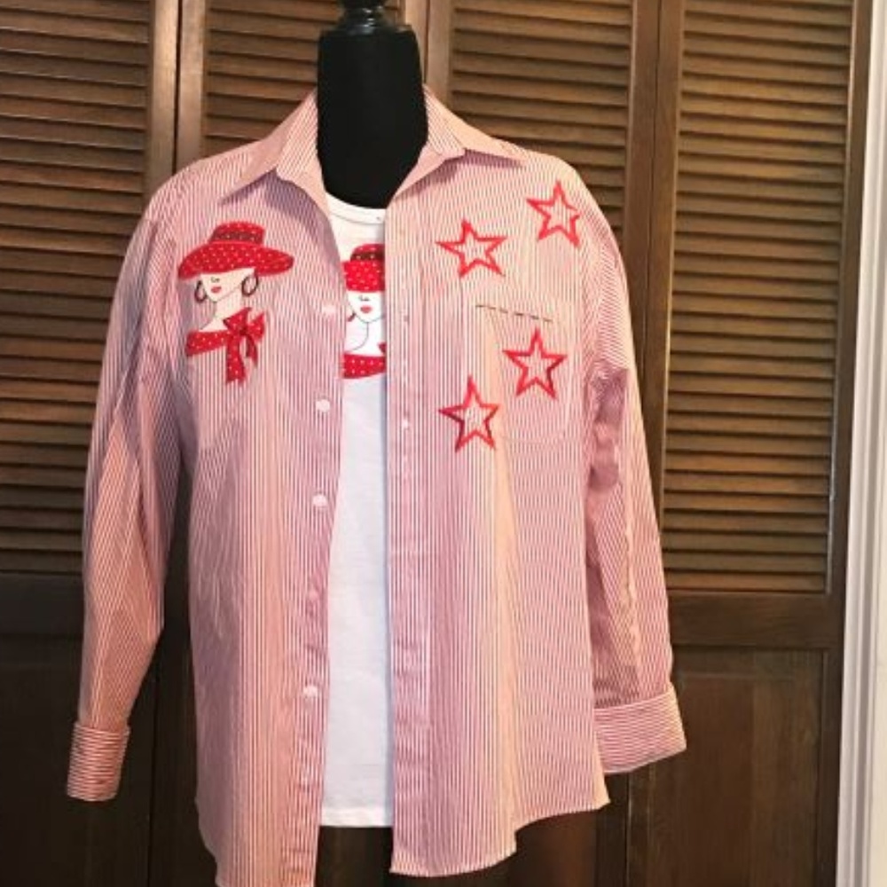 Vintage Red Hat Shirt Set